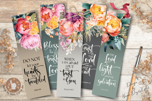 Download Printable Bible Verses Bookmark Set #553 - Premium Bundle