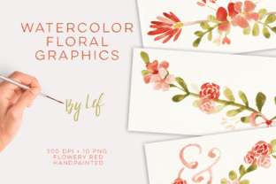 Download Floral Watercolor Wedding Clipart. Botanical and Flower Graphics Including Banners - Floral Collection