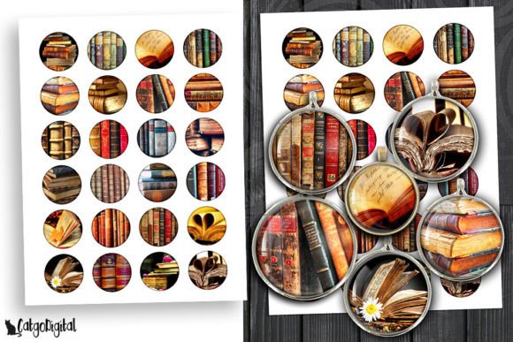 Download Antique Books Digital Collage Sheets - Digital collage sheets Collection