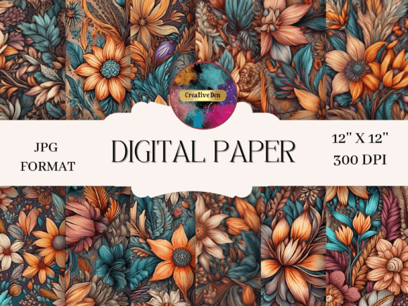 Download Boho Floral Delights Backgrounds - Floral Collection