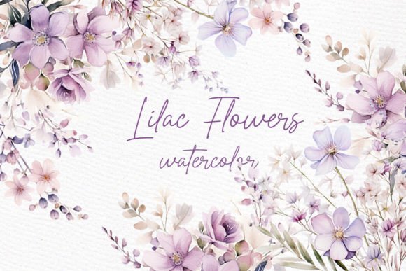 Download Watercolor Lilac Flowers Png Lilac Png - Flowers png Collection