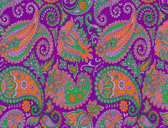 Download Damask Paisley Floral Textile Fabric - Floral Collection